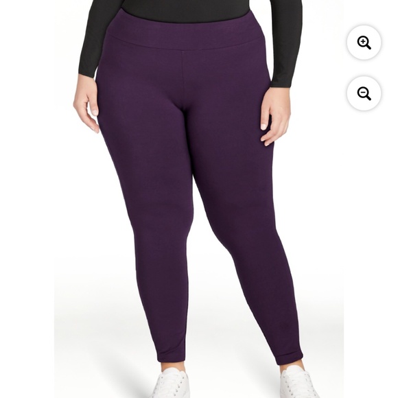 Terra and Sky Women’s Plum Leggings Size 2X NWT - Picture 1 of 7